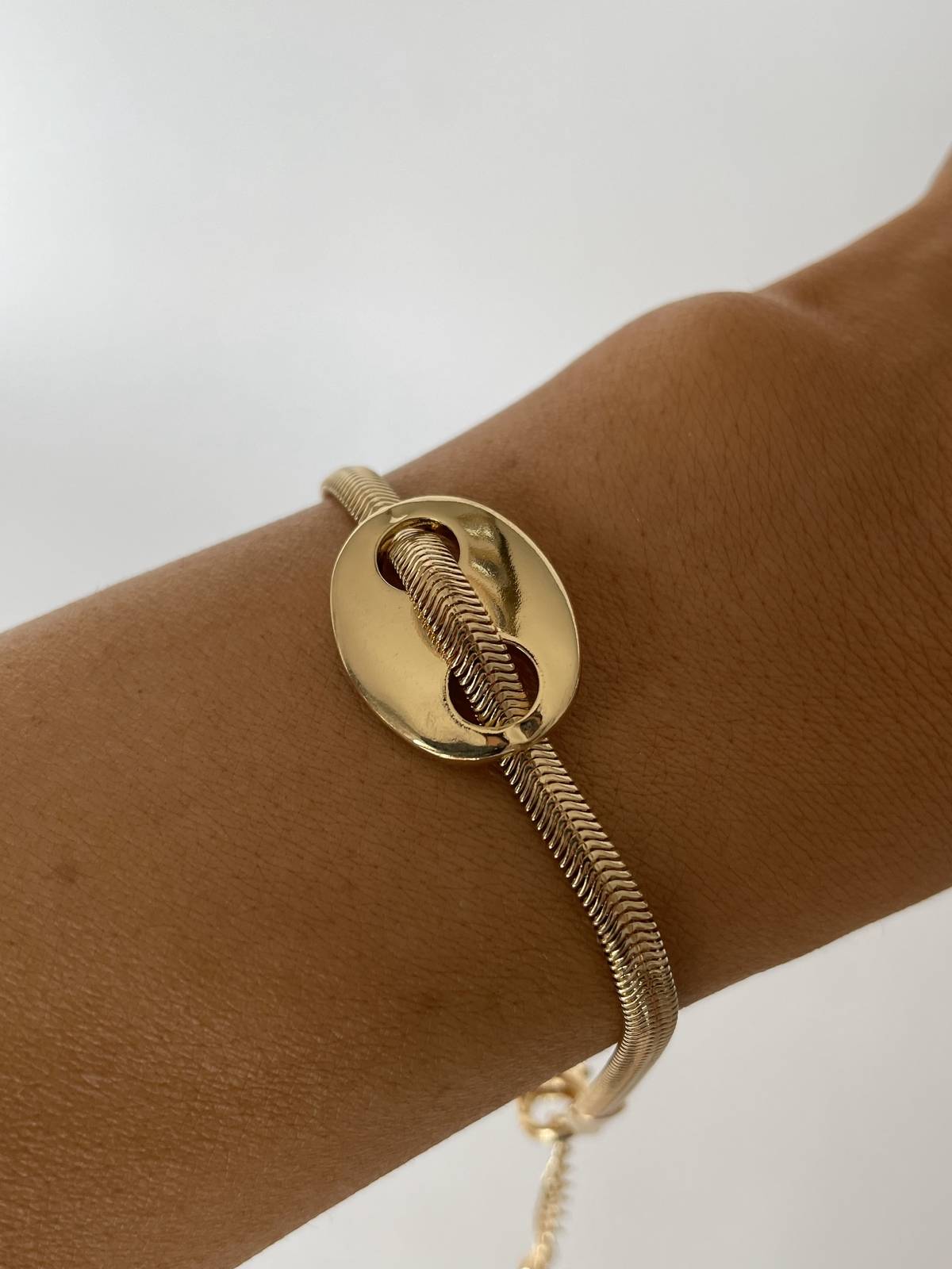 IMG_2006 Özel Seri Düğme Detaylı İtalyan Zincir Bileklik