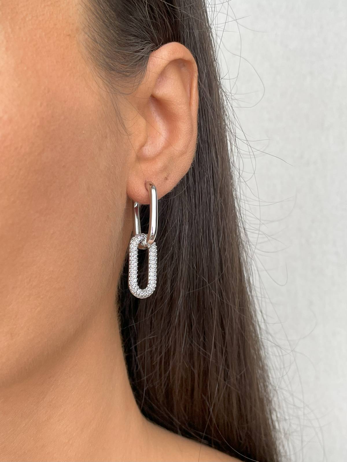 IMG_2588 Özel Seri Taşlı Geometrik Tasarım Tekli Küpe