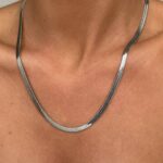 Çelik Gümüş İtalyan Zincir Kolye 3mm 45+5cm