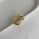Spiral Tasarım Earcuff Altın Kaplama Küpe