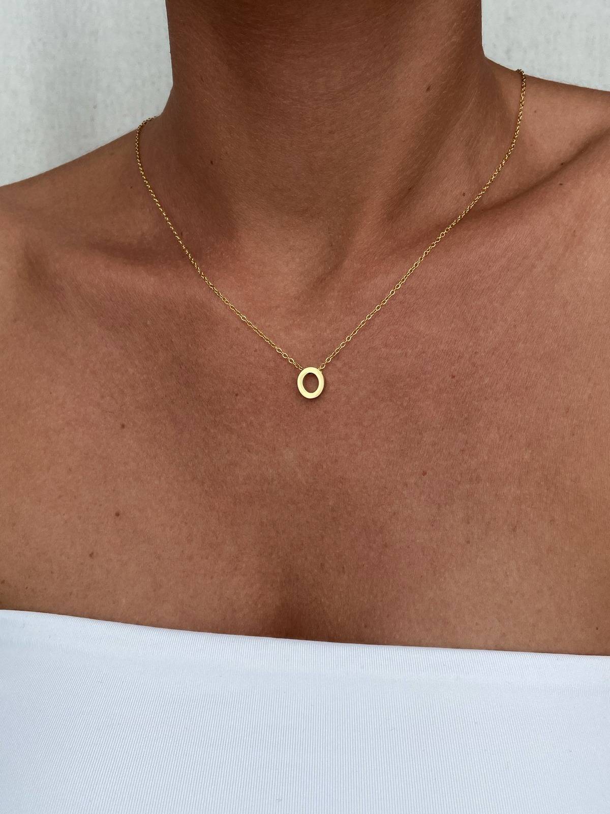 IMG_2123 Çelik Minimal O Harfli Kolye