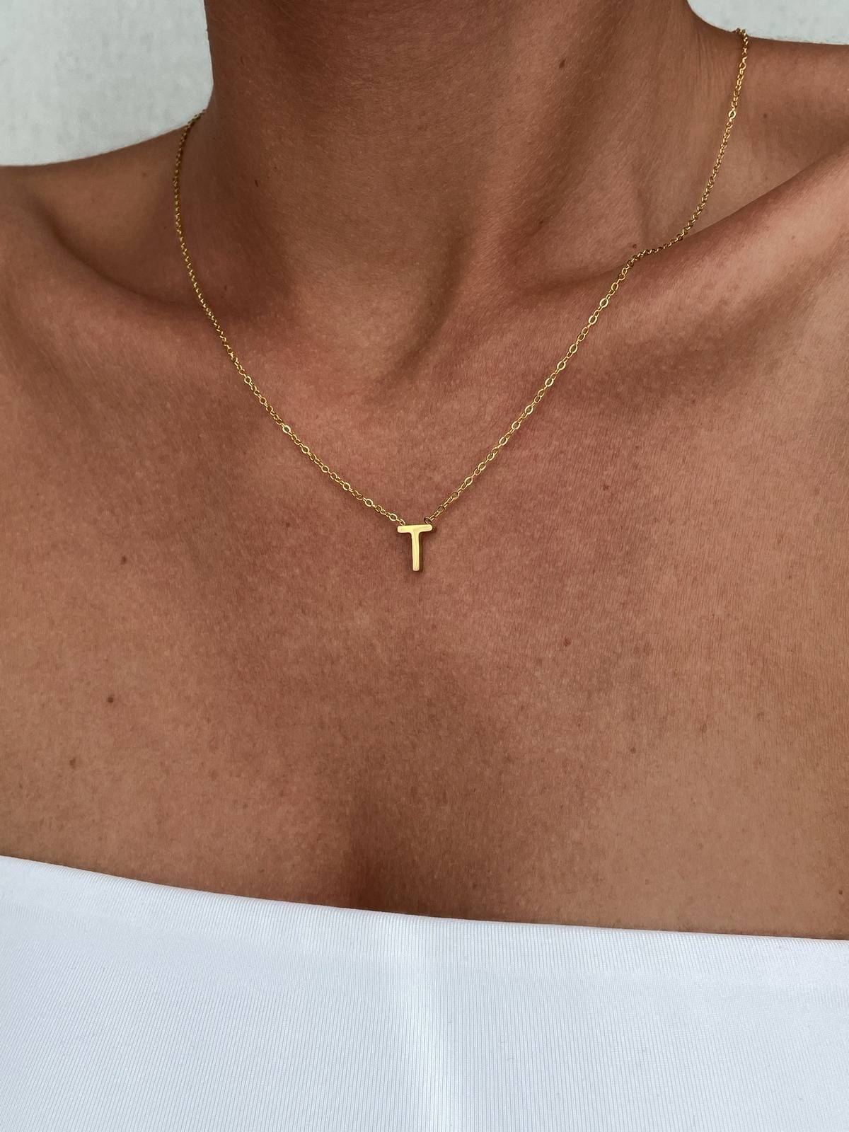IMG_2452 Çelik Minimal T Harfli Kolye