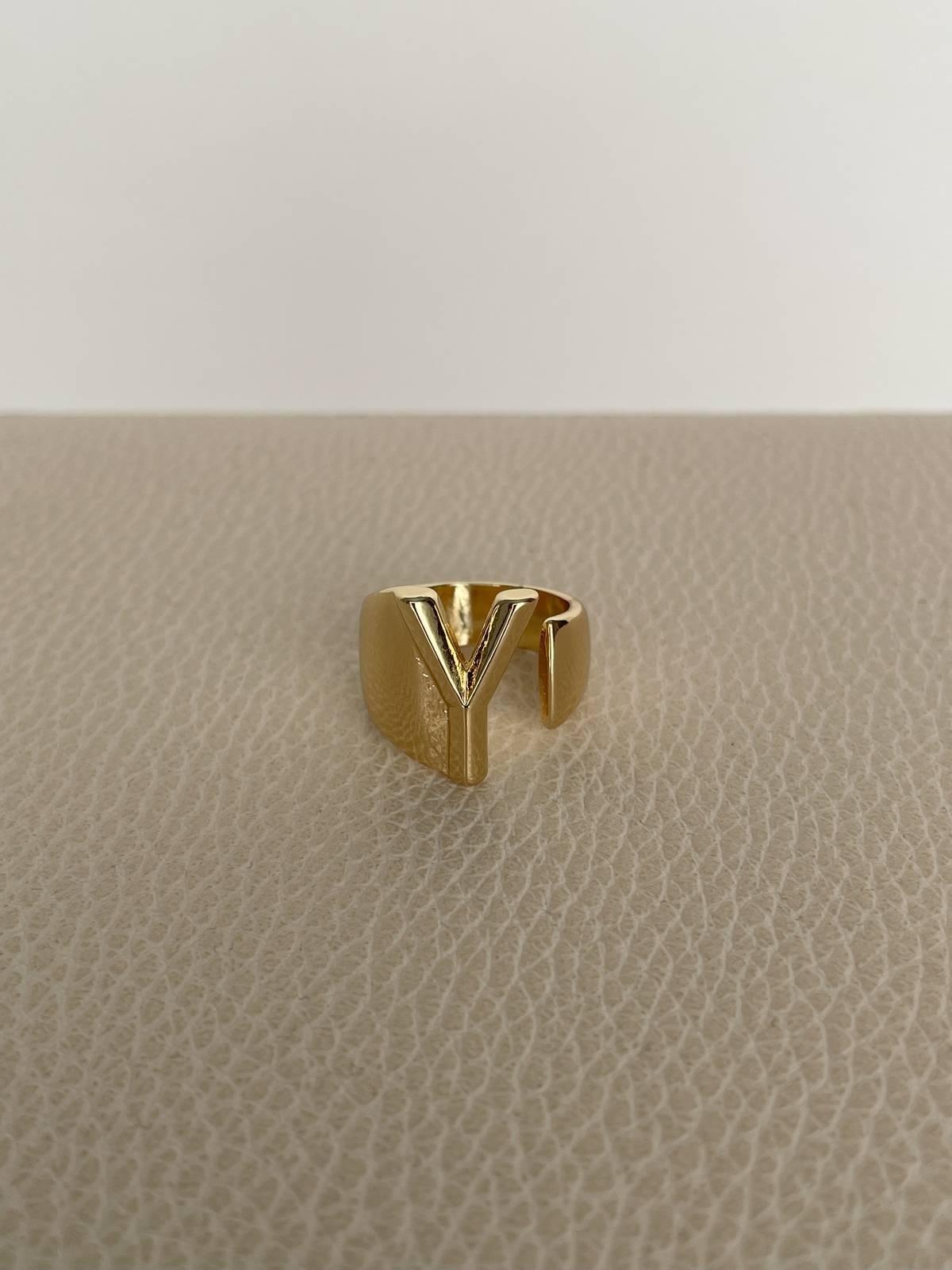 IMG_5150 Özel Seri Kalın Y Harfli Gold Yüzük