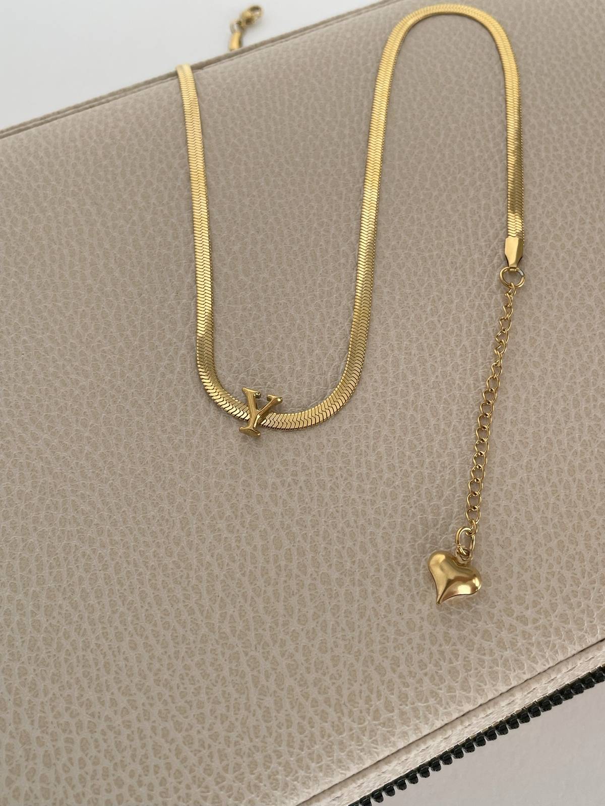 IMG_5585 İtalyan Zincir Çelik Minimal Y Harfli Kolye