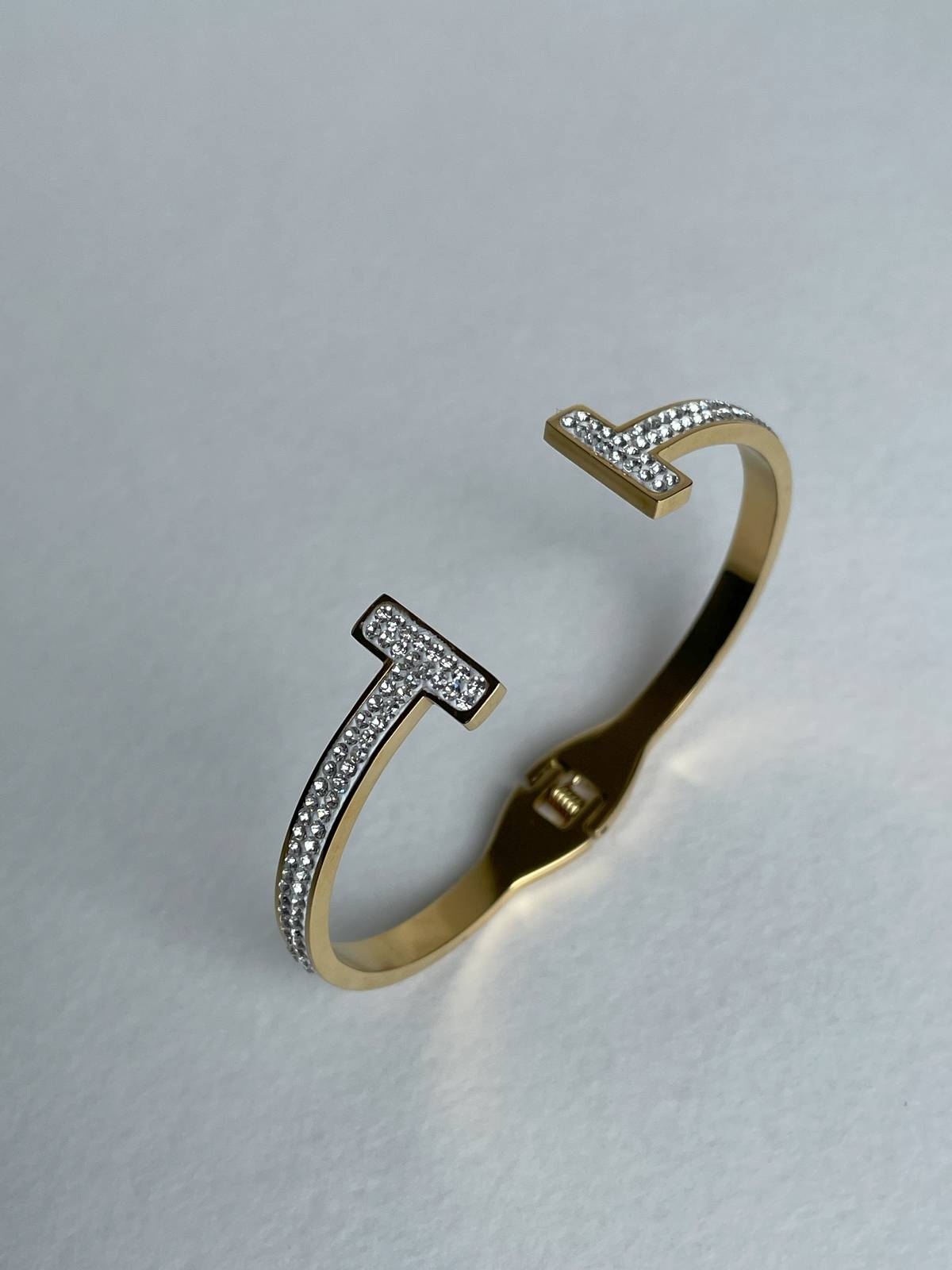 IMG_5914 Zirkon Taşlı Çelik T Tasarım Bileklik