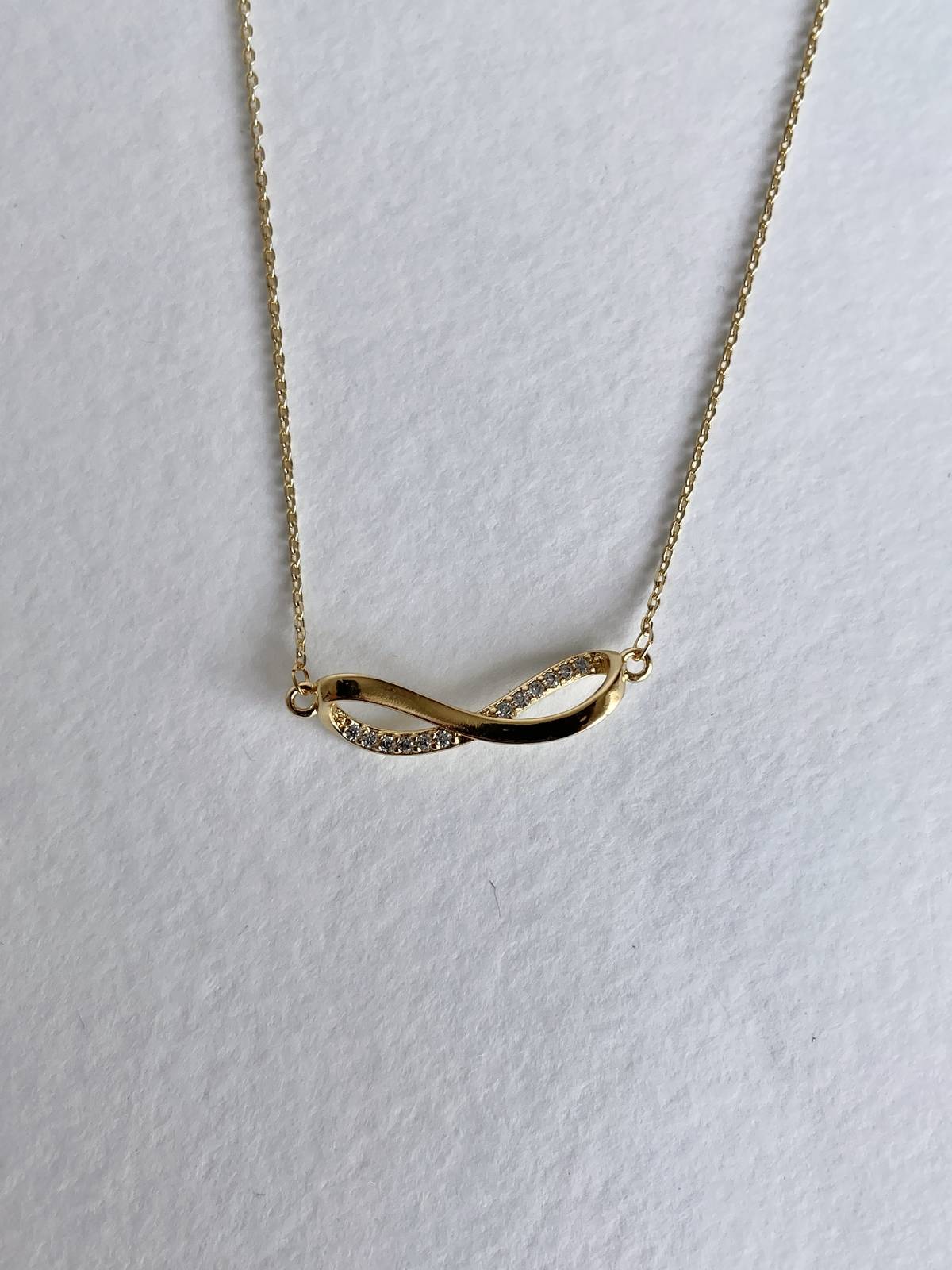 IMG_7525 Zirkon Taşlı Sonsuz Tasarım Kolye