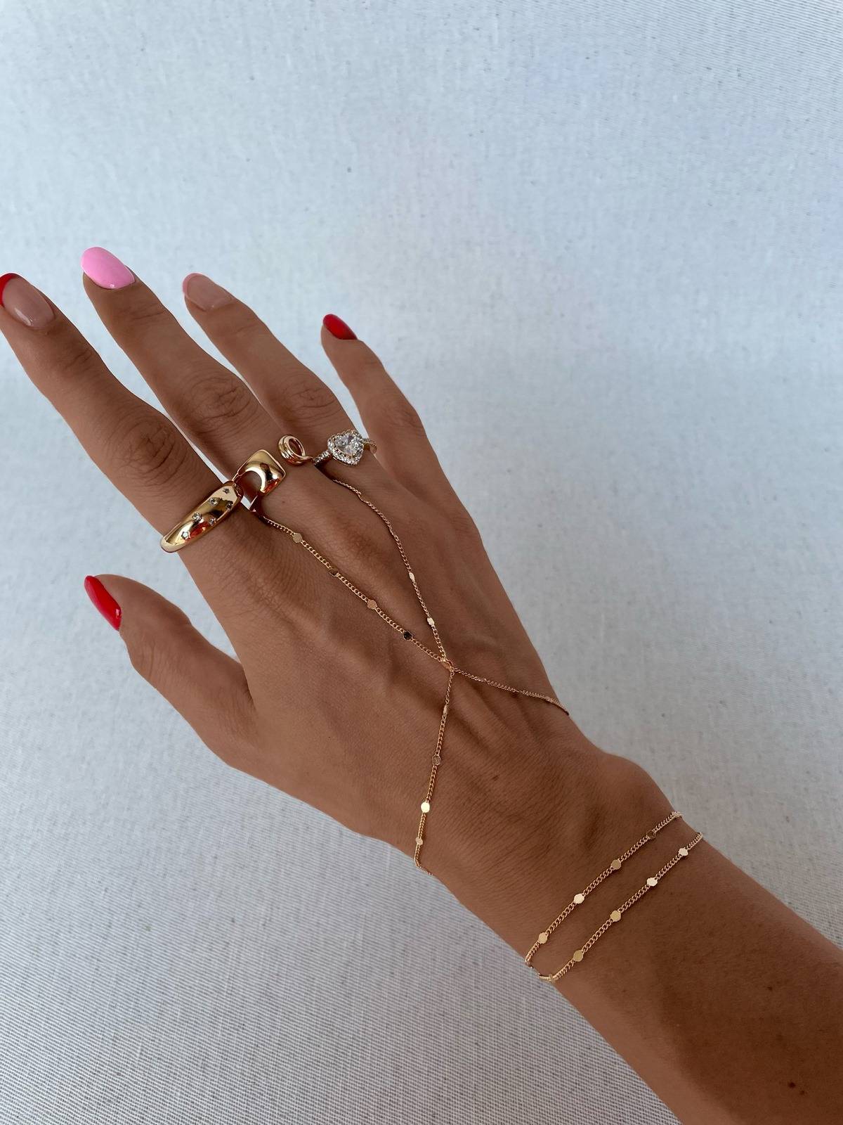 1689184809-64aeea29dff5190100.jpg Özel Seri Mini Daire Tasarımlı Zincir Gold Şahmeran