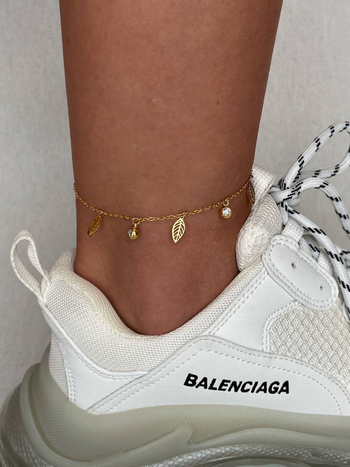 IMG_1173 Çelik Yaprak ve Tek Taş Tasarım Halhal