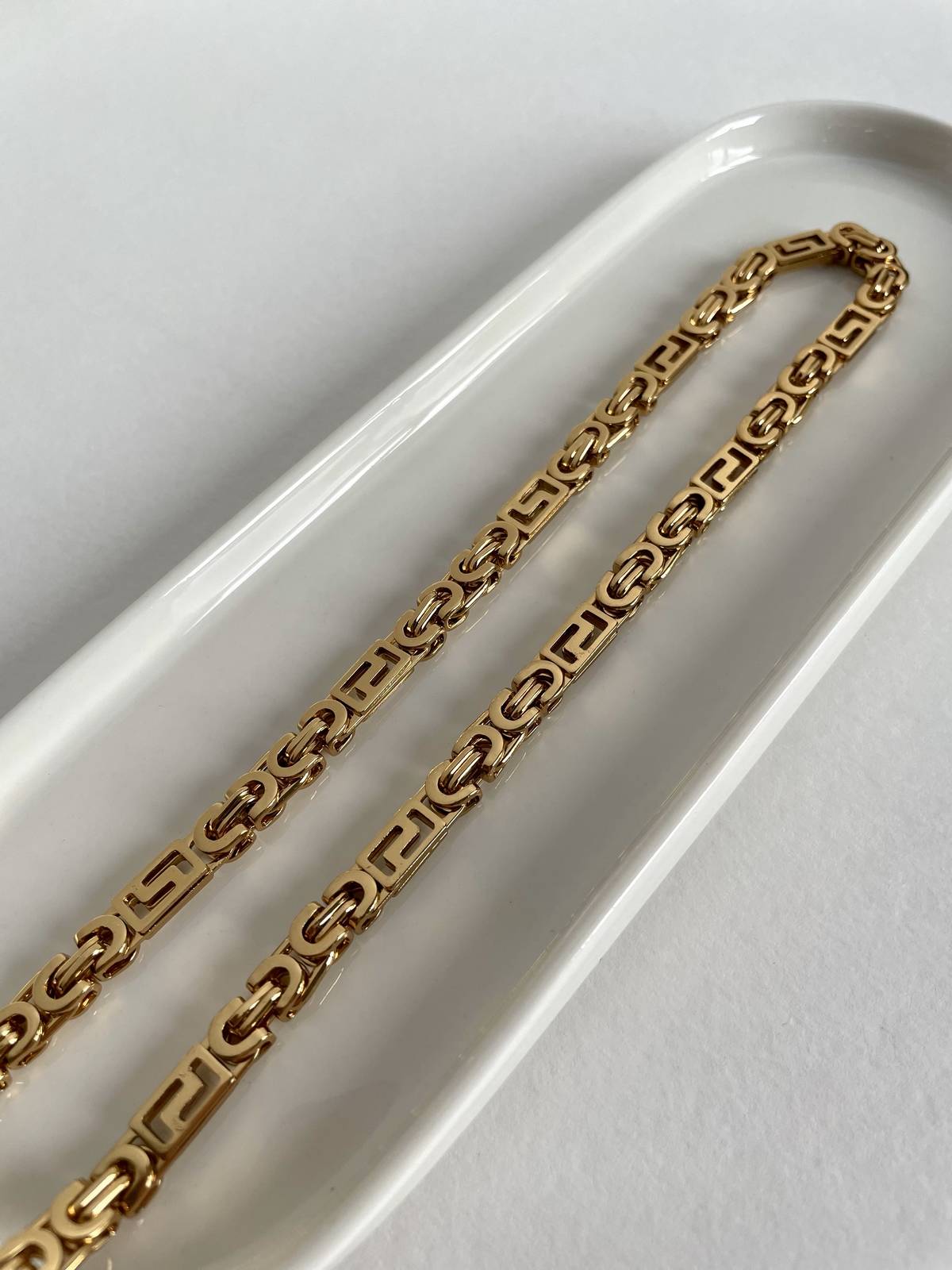 1690982734-64ca594e0425c13121.jpg Çelik Gold Figaro Zincir Kolye 55cm