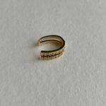 Özel Seri Zirkon Taşlı Gold Earcuff