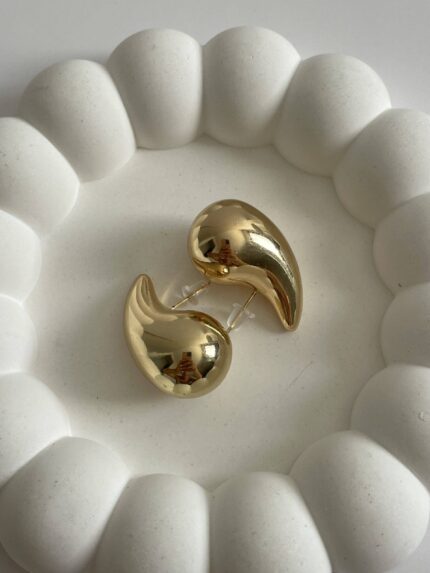 Çelik Orta Boy Marka Muadil Damla Küpe 3cm