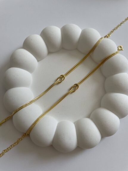 925 Gümüş Kadın Düğüm Tasarım Bileklik