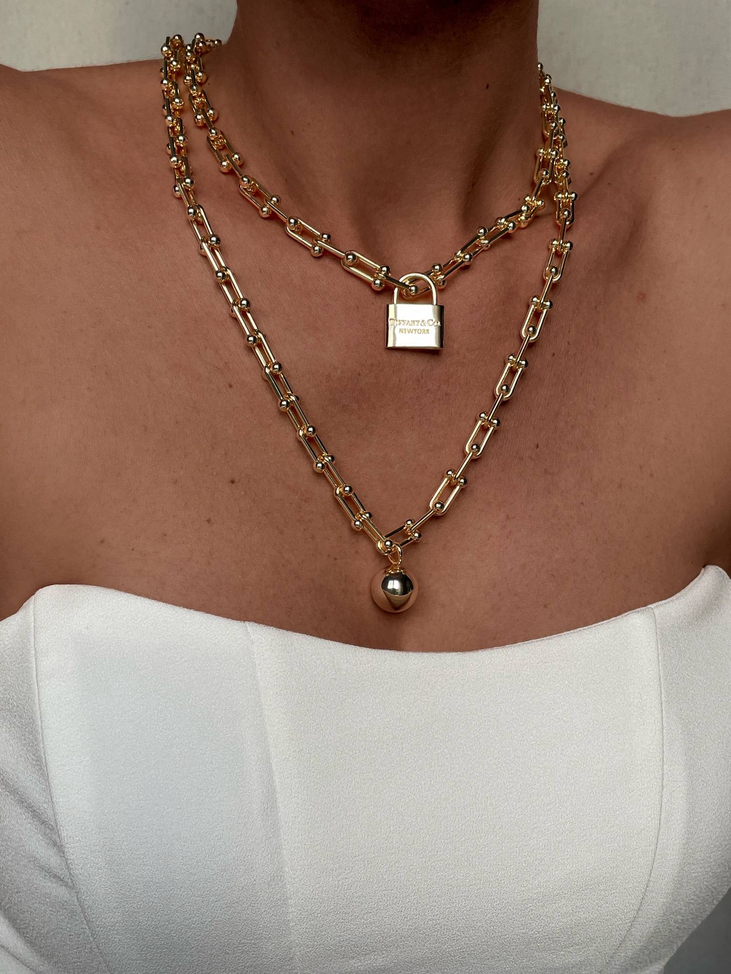 img_3606 Özel Seri Marka İkili Kilit Tasarım Gold Kolye