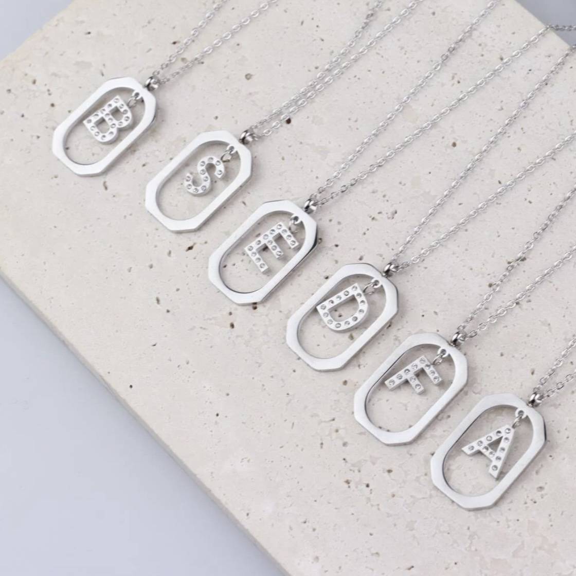 img_5011 Özel Seri Gümüş Zirkon Taşlı K Harf Kolye