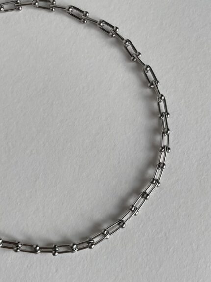 Çelik Gümüş Marka Zincir Kolye