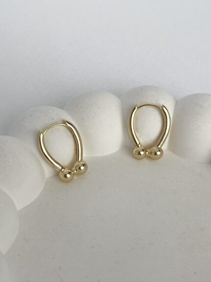 Özel Seri Marka Tasarım Gold Küpe