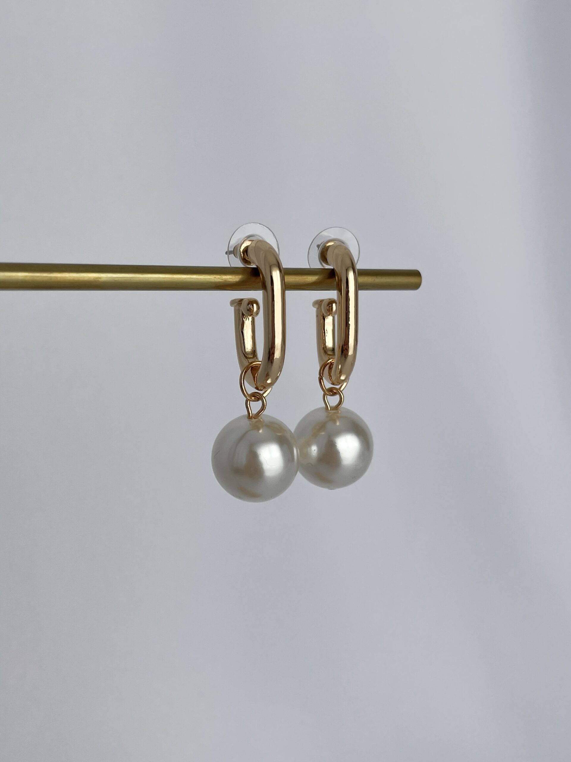 img_7420 Özel Seri Büyük İnci Tasarım Gold Küpe