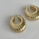 Özel Seri Tasarım Gold Küpe