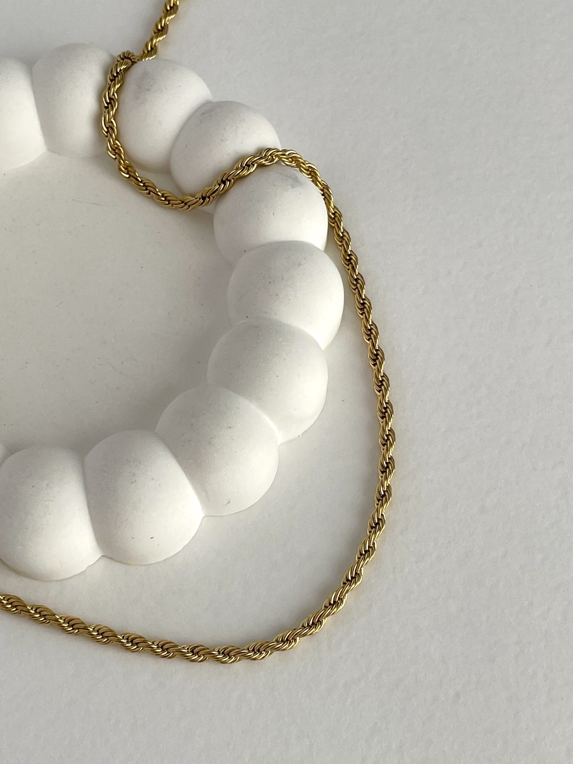 img_8684 Çelik Gold Burgu Zincir Kolye 3mm 50+5cm