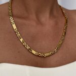 Çelik Gold Figaro Zincir Kolye 55cm
