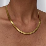 Çelik Gold İtalyan Zincir Kolye 5mm 45cm