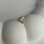 Özel Seri Tek Taş Gold Tragus