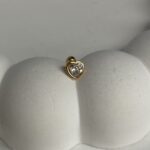 Özel Seri Tek Taş Kalp Tasarım Tragus