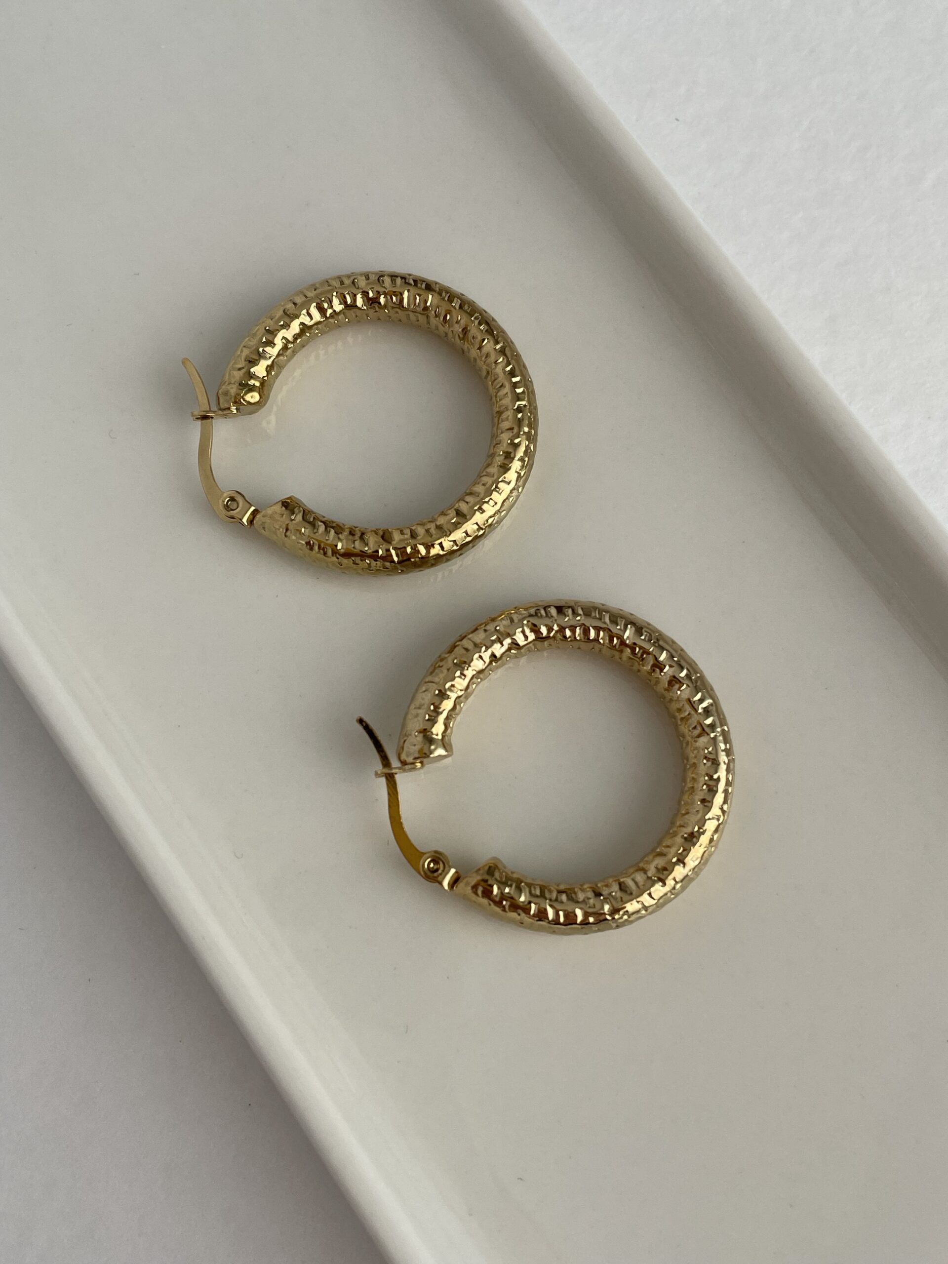 img_9982 Özel Seri Tasarım Büyük Gold Halka Küpe