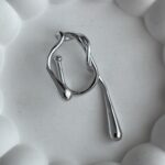 Özel Seri Geometrik Desen Gümüş Earcuff