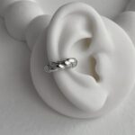 Özel Seri Burgu Tasarım Gümüş Earcuff