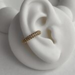 Özel Seri Zirkon Taşlı Gold Halka Earcuff