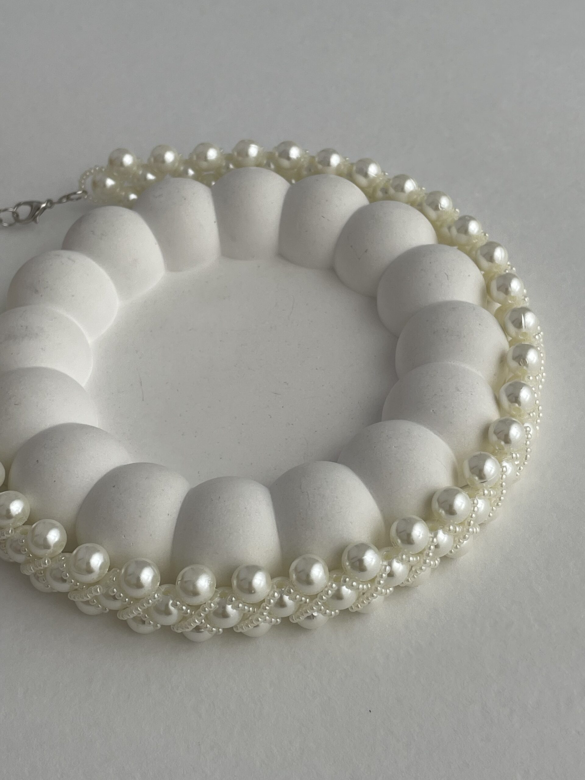 img_2609 LP Özel Üretim Örgü Tasarım İnci Kolye 38+6cm