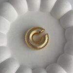Özel Seri Tırtık Tasarım Gold Earcuff
