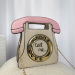 Pensa Rosa - Pembe Telefon Tasarım Çanta