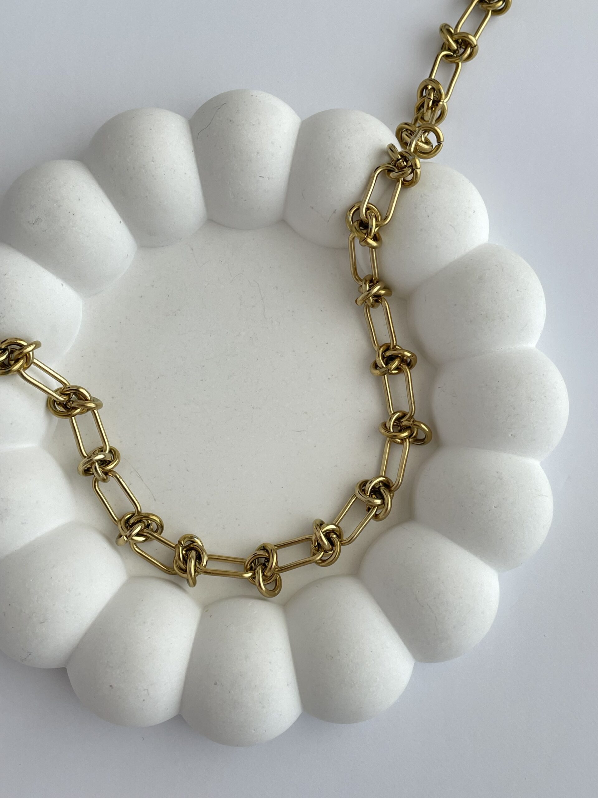 img_5576 Düğüm Tasarım Gold Çelik Kolye