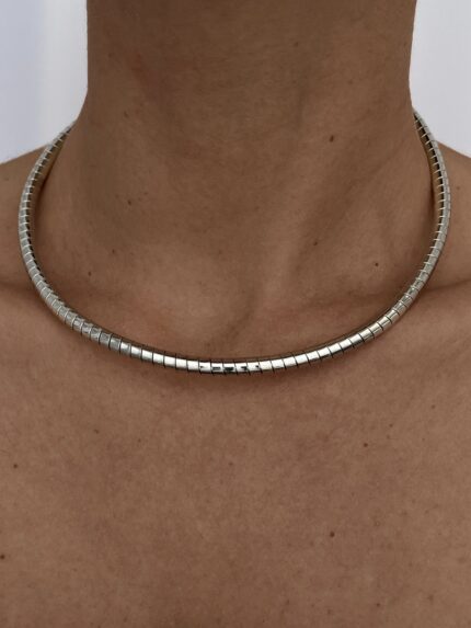 Özel Seri İnce Sarmal Tasarım Gümüş Kolye Bileklik Seti