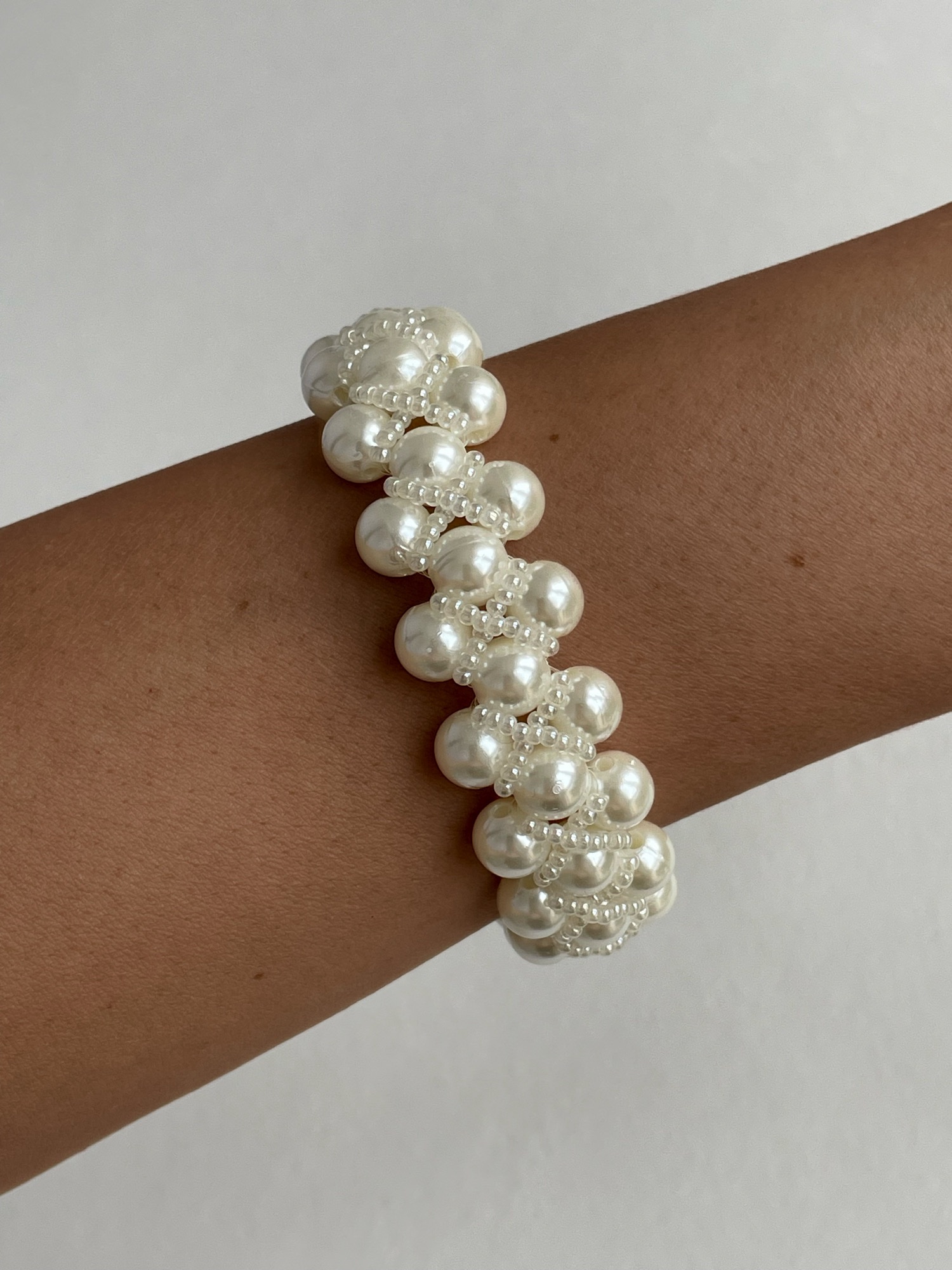 img_9261 LP Özel Üretim Örgü Tasarım İnci Bileklik