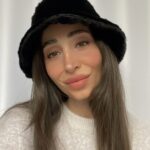 Siyah Tüylü Bucket Şapka