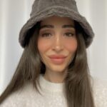 Füme Gri Tüylü Bucket Şapka