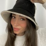 Kişiye Özel Siyah İçi Kürklü Bucket Şapka