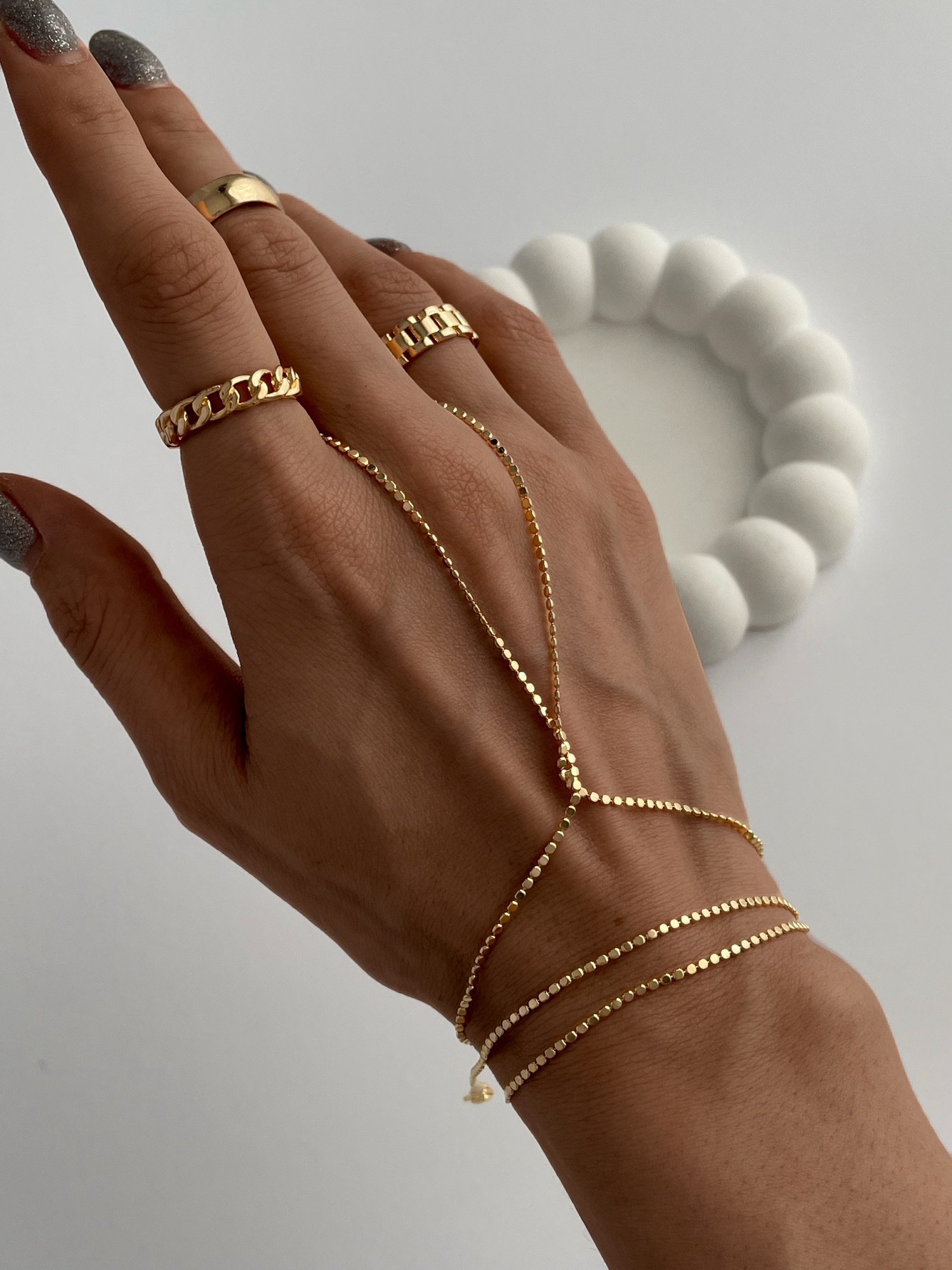 img_5057 Özel Seri Gold Mini Daire Zincir Tasarım Şahmeran