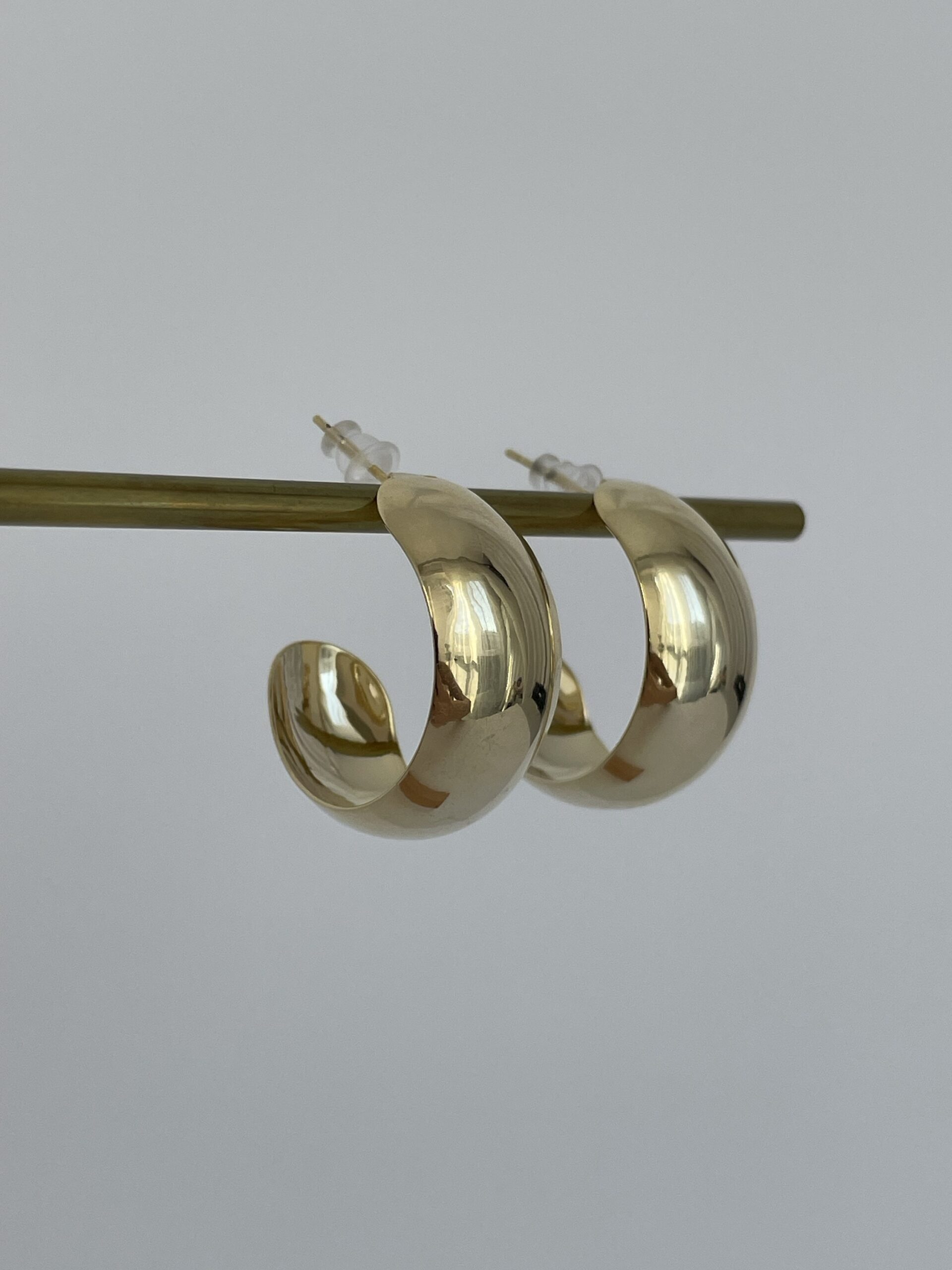 img_6491 Özel Seri Eni Kalın Gold Halka Küpe