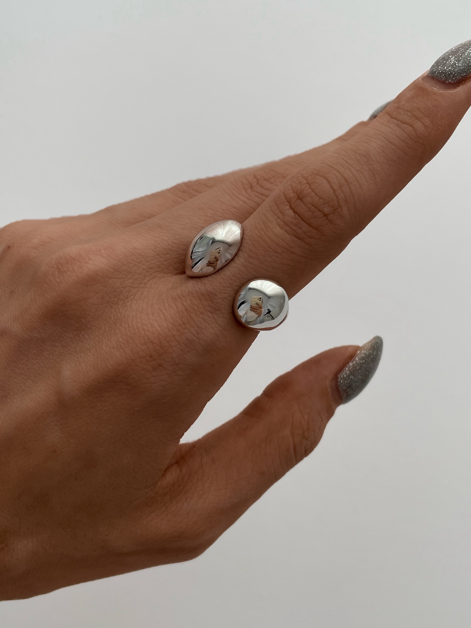 img_6626 Özel Seri Geometrik Desen Ayarlanabilir Gümüş Yüzük