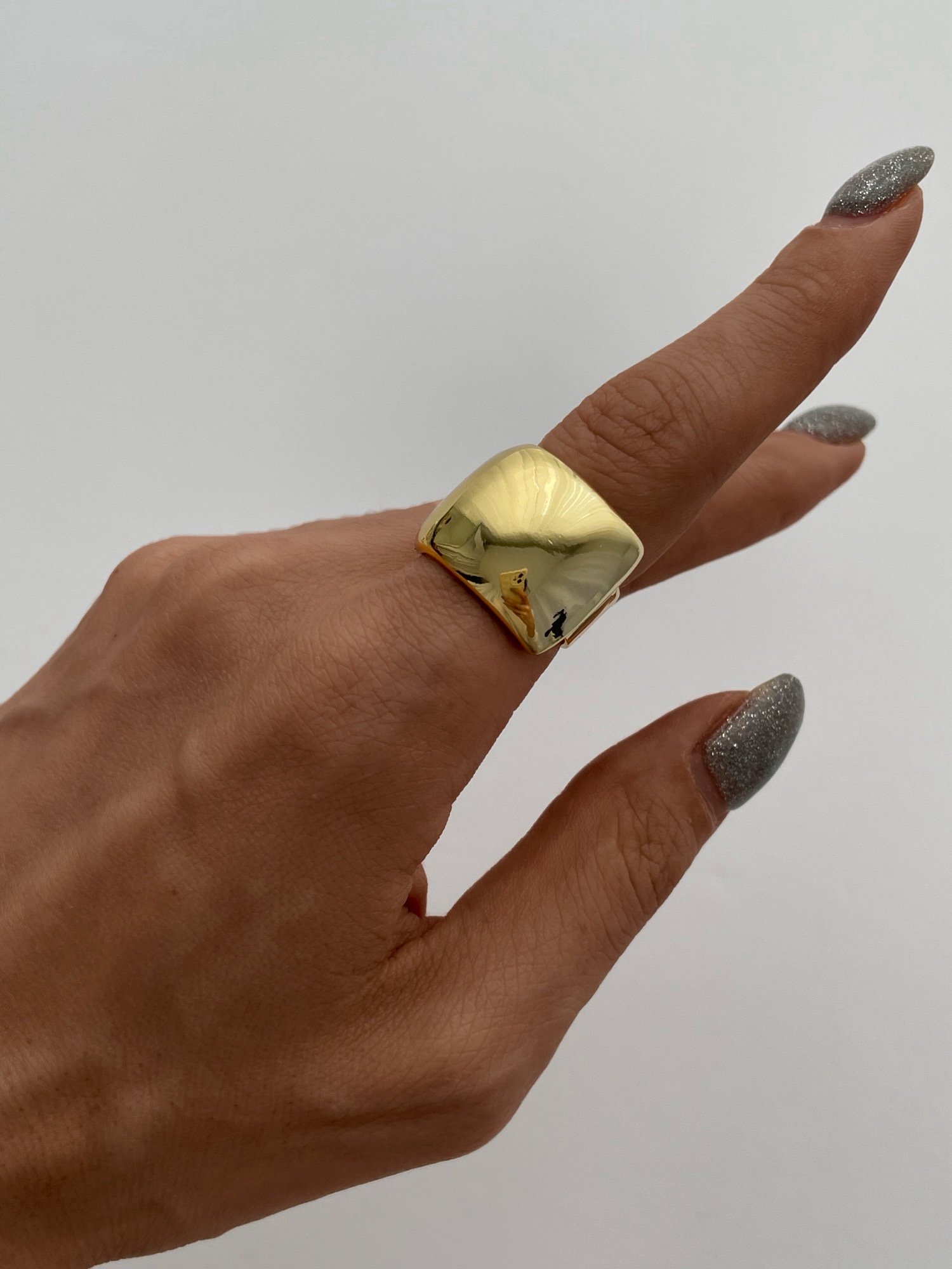 img_6664 Özel Seri Geometrik Desen Ayarlanabilir Gold Yüzük