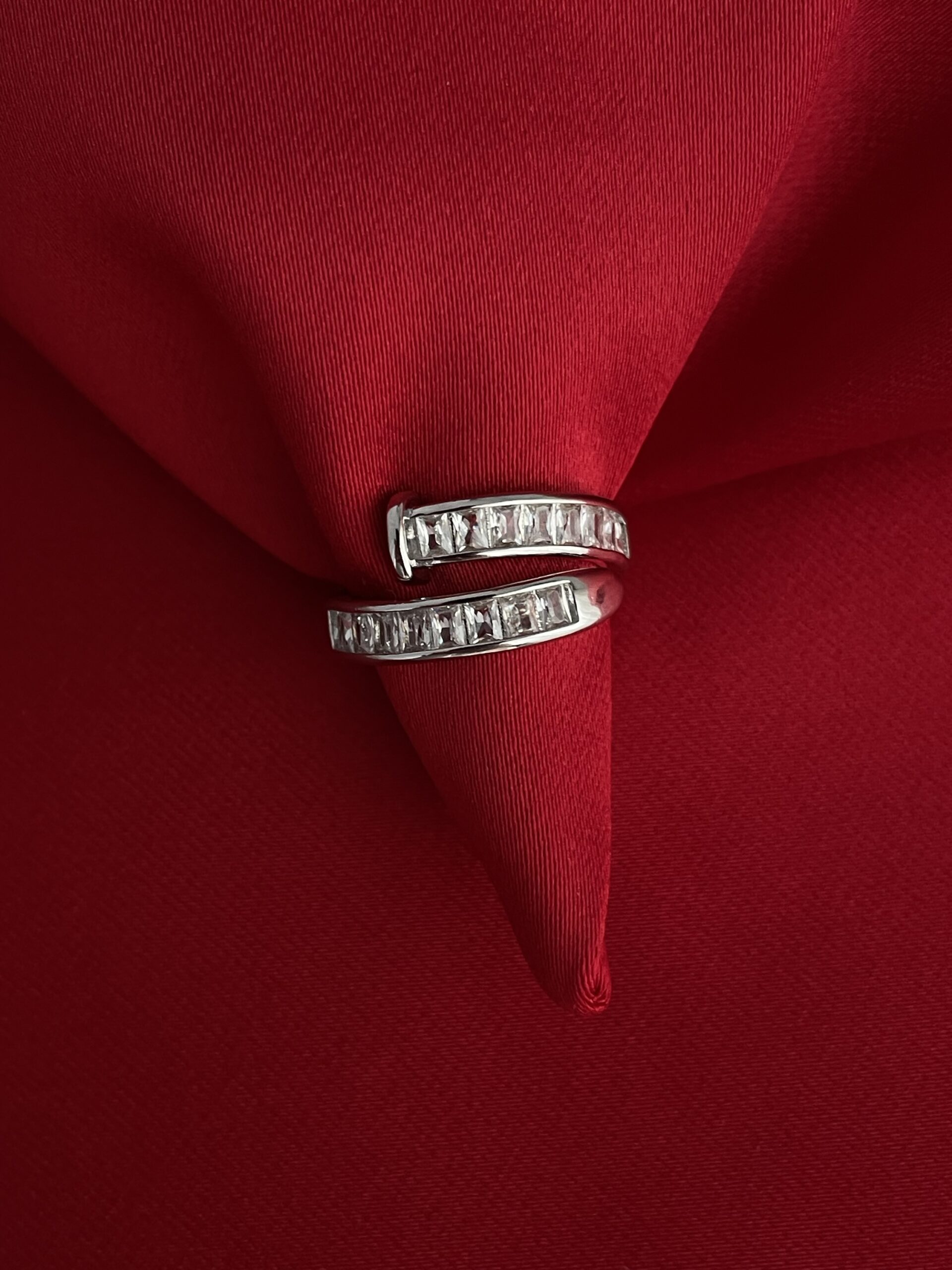 img_7288 Glam Serisi - Baget Taşlı Çivi Tasarım Gümüş Ayarlanabilir Yüzük