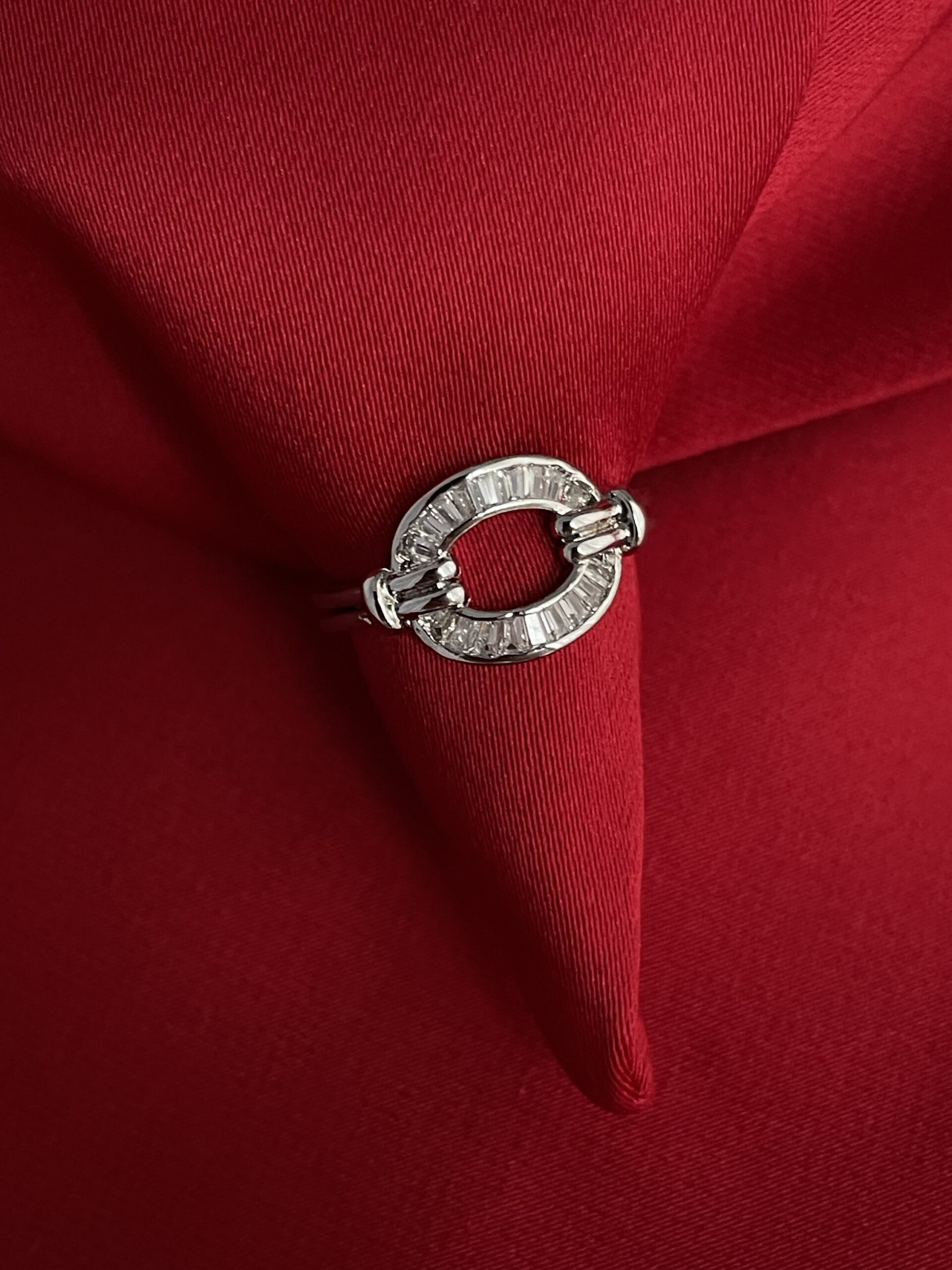 img_7353 Glam Serisi - Baget Taşlı Oval Tasarım Gümüş Ayarlanabilir Yüzük