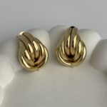 Özel Seri Geometrik Desen Gold Marka Küpe