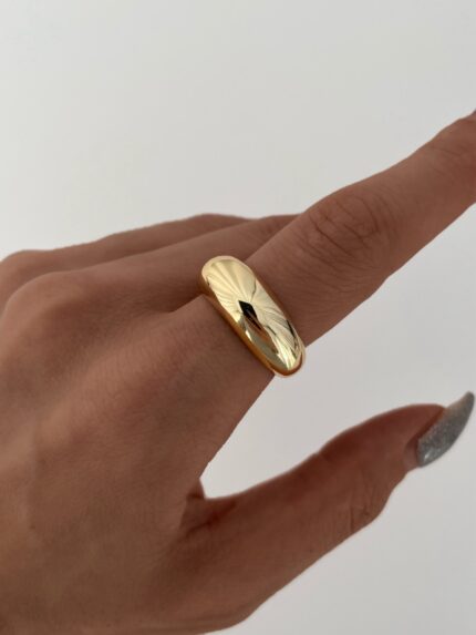 Özel Seri Bubble Ayarlanabilir Gold Yüzük