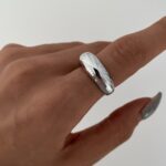 Özel Seri Bubble Ayarlanabilir Gümüş Yüzük