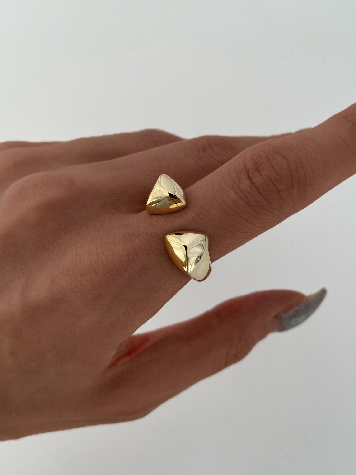 img_8821 Özel Seri Geometrik Desen Ayarlanabilir Gold Yüzük